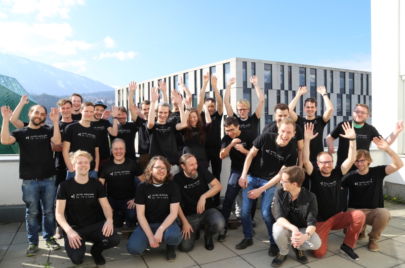 Teambild vom ersten InfPro Hackathon 2019